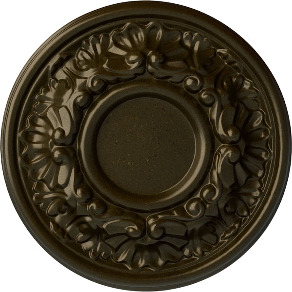 Ekena Millwork Odessa Ceiling Medallion (Fits Canopies up to 2 1/2"), Hand-Painted Green Gold, 7 1/2"OD x 1 1/8"P CM07ODGGS - main